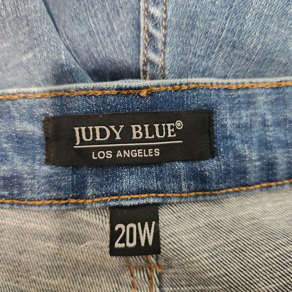 NWT Judy Blue Skinny Fit Jeans 20W Med Blue Mid Rise Stretch Denim Pants - Picture 6 of 10